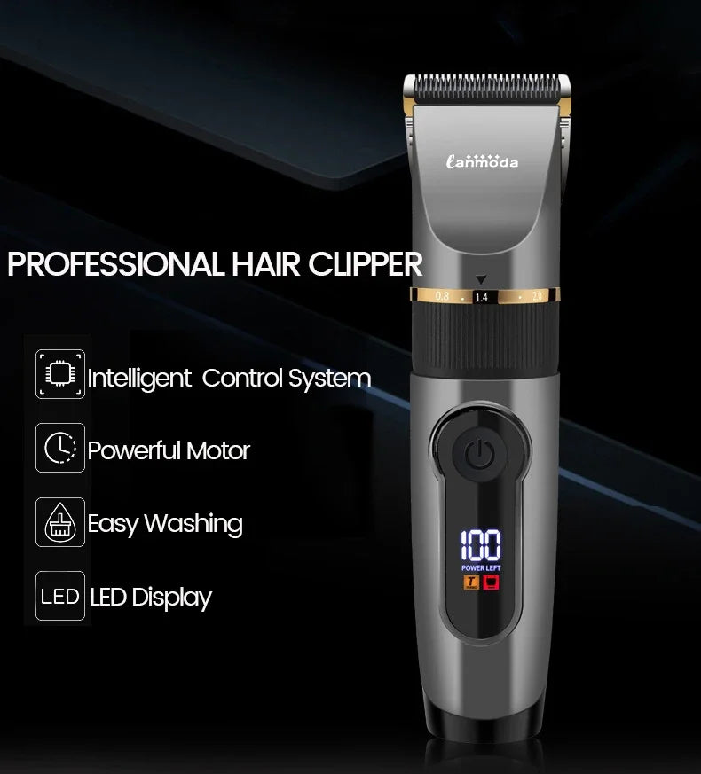 Professioneller Haarschneider, wiederaufladbarer elektrischer Trimmer für Männer
