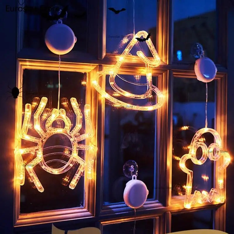 20 Stück Halloween-LED-Dekorationslichter für Atmosphäre, festliche Vorräte, Kürbislaternen und Requisiten