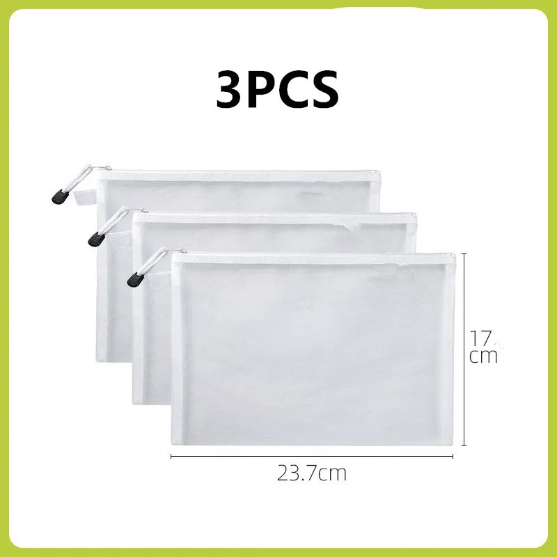 Spielzeug-Aufbewahrungstasche, Kinderbausteine, kleine Spielzeuge, spezielle Sortiertasche, Tasche transparent mit Mesh-Gaze Reißverschluss