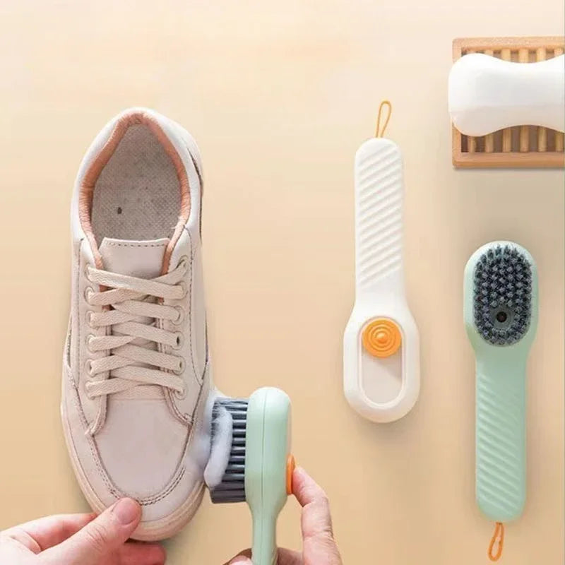 1/2/4-teiliger Schuhwaschbeutel mit flüssigem Schuhbürsten-Set