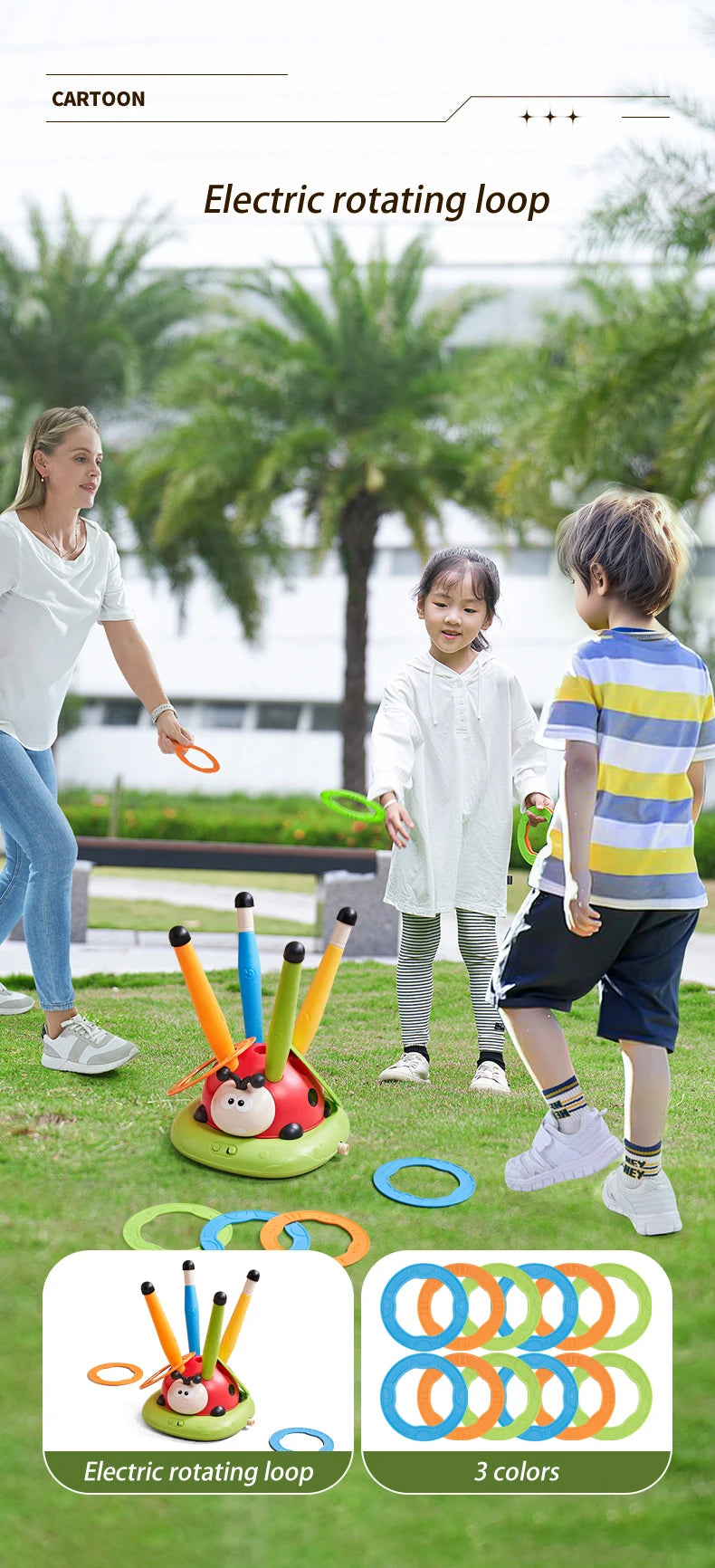 4 Arten Marienkäfer, Multifunktions-Trainingsgerät, Ferrule Jump Rocket Launcher, Spielzeug, Sport Unterhaltung, Spiel Outdoor Educational