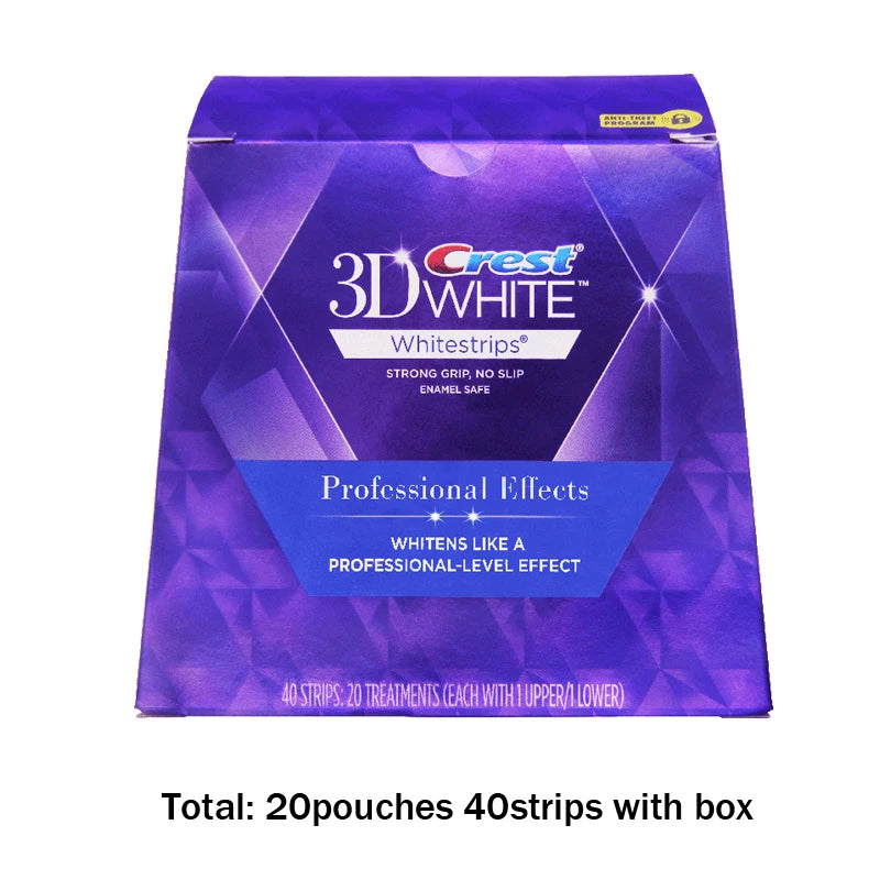 3D Weiße Zähne Whitestrips, Luxe Professionelle Wirkung, Original Mundhygiene Zahn, Zahnaufhellungsstreifen