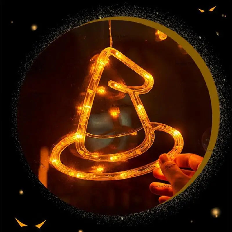 20 Stück Halloween-LED-Dekorationslichter für Atmosphäre, festliche Vorräte, Kürbislaternen und Requisiten
