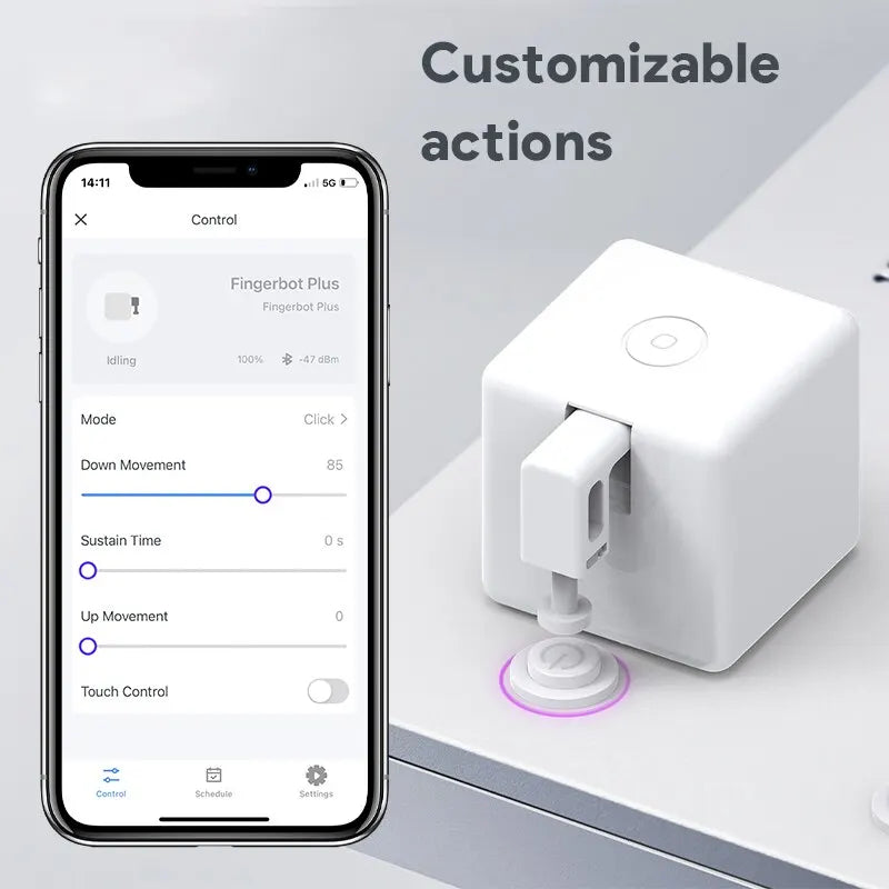 Tuya Zigbee / Bluetooth Fingerbot Plus Roboter-Tastendrücker-Schalter-Bot
