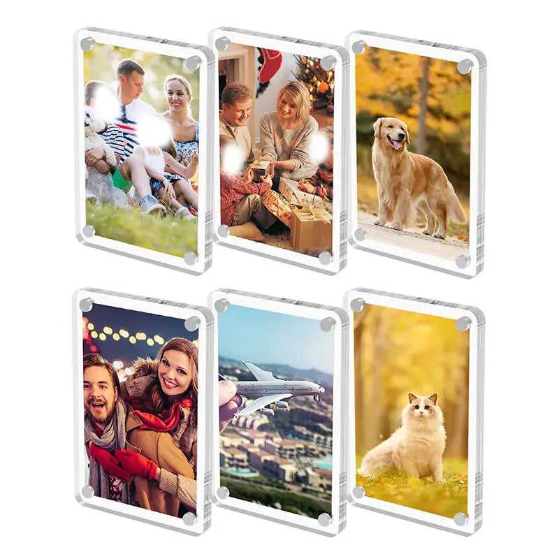 1/3/4 Zoll Acryl-Fotorahmen, Acryl-Kühlschrank-Bilderrahmen, Mehrzweck-Bilderrahmen für Haushaltsdekorationshalter