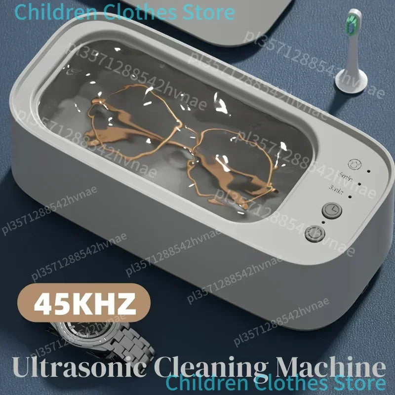 Machine de nettoyage de lunettes à ultrasons 45 kHz, nettoyeur de bijoux à ultrasons haute fréquence pour bijoux