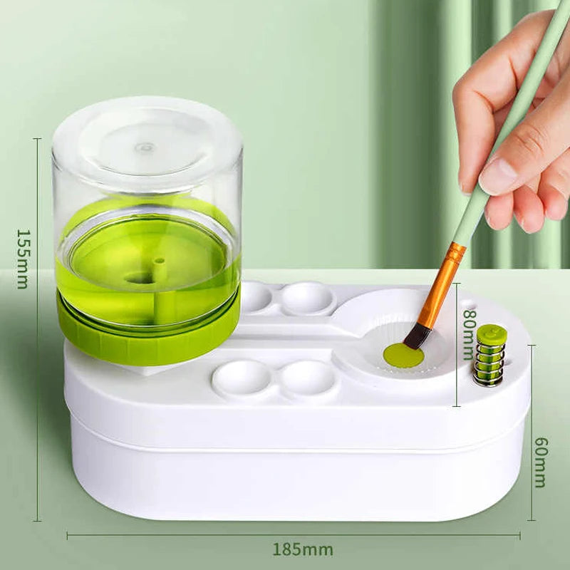 Neuer Pinselreiniger mit Ablassknopf, Automatische Wasserzirkulation, Pinselreinigungsmaschine, Reinigungseimer Kunstwerkzeuge