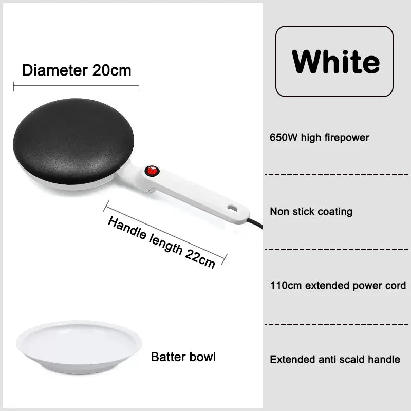 220 V Elektrische Crepe Maker Frühling Rollen Pfannkuchen Maschine Antihaft-Grillplatte Backform Kuchen Pizza Maker Leichte Lebensmittel BBQ Braten Pan