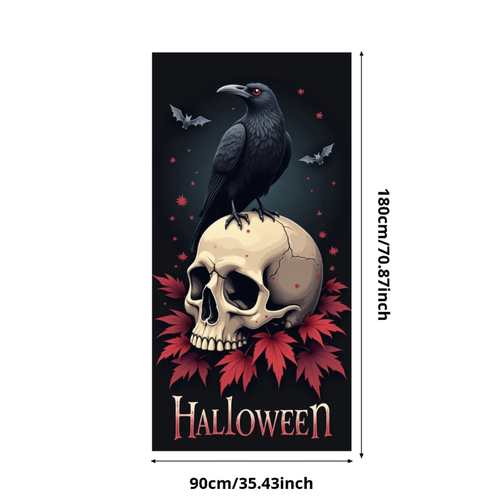 Event-Banner, bunter Druck, Kürbis-Laternen-Banner, Kürbis-Banner, Halloween-Party, Feiertagsfeier, gruselige Tür-Banner-Abdeckung