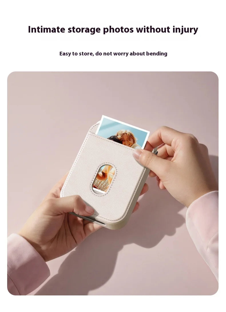 TELESIN LIENE Mini-Fotodrucker Zink, tintenfrei, 300 dpi, kabellos, Bluetooth, tragbarer Foto-Waschautomat mit APP für selbstgemachte Bilder und Geschenke