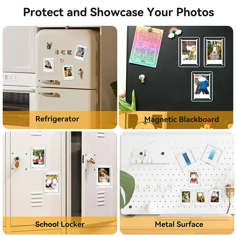1/3/4 Zoll Acryl-Fotorahmen, Acryl-Kühlschrank-Bilderrahmen, Mehrzweck-Bilderrahmen für Haushaltsdekorationshalter
