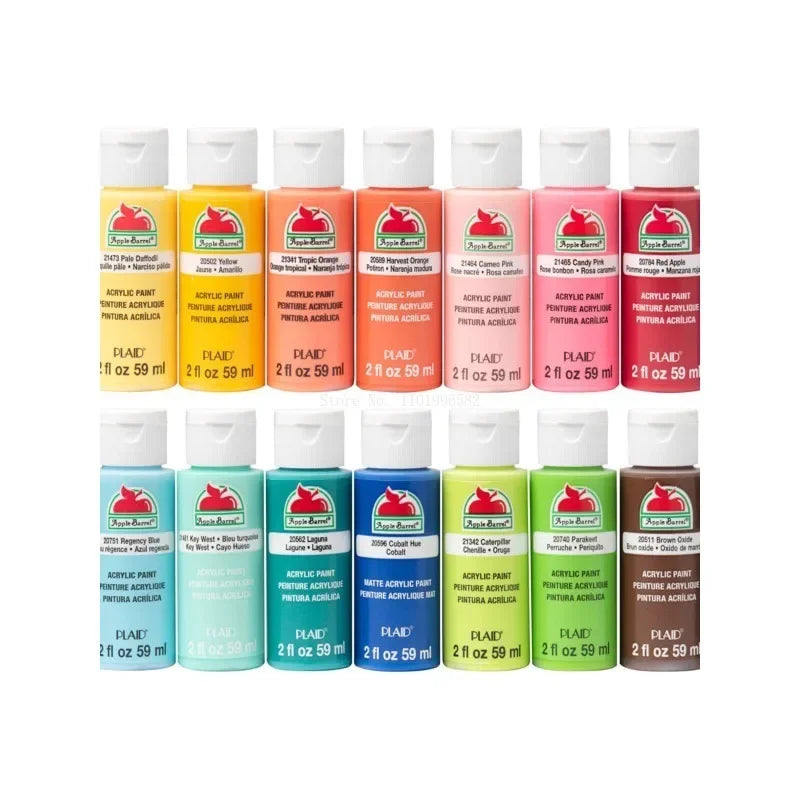 59 ml 16/18 Farben/Set, mattes Acrylpigment auf Wasserbasis, DIY, kreative Modellierung, Aromatherapie, Gips-/Tonarbeiten, Farbfarbe
