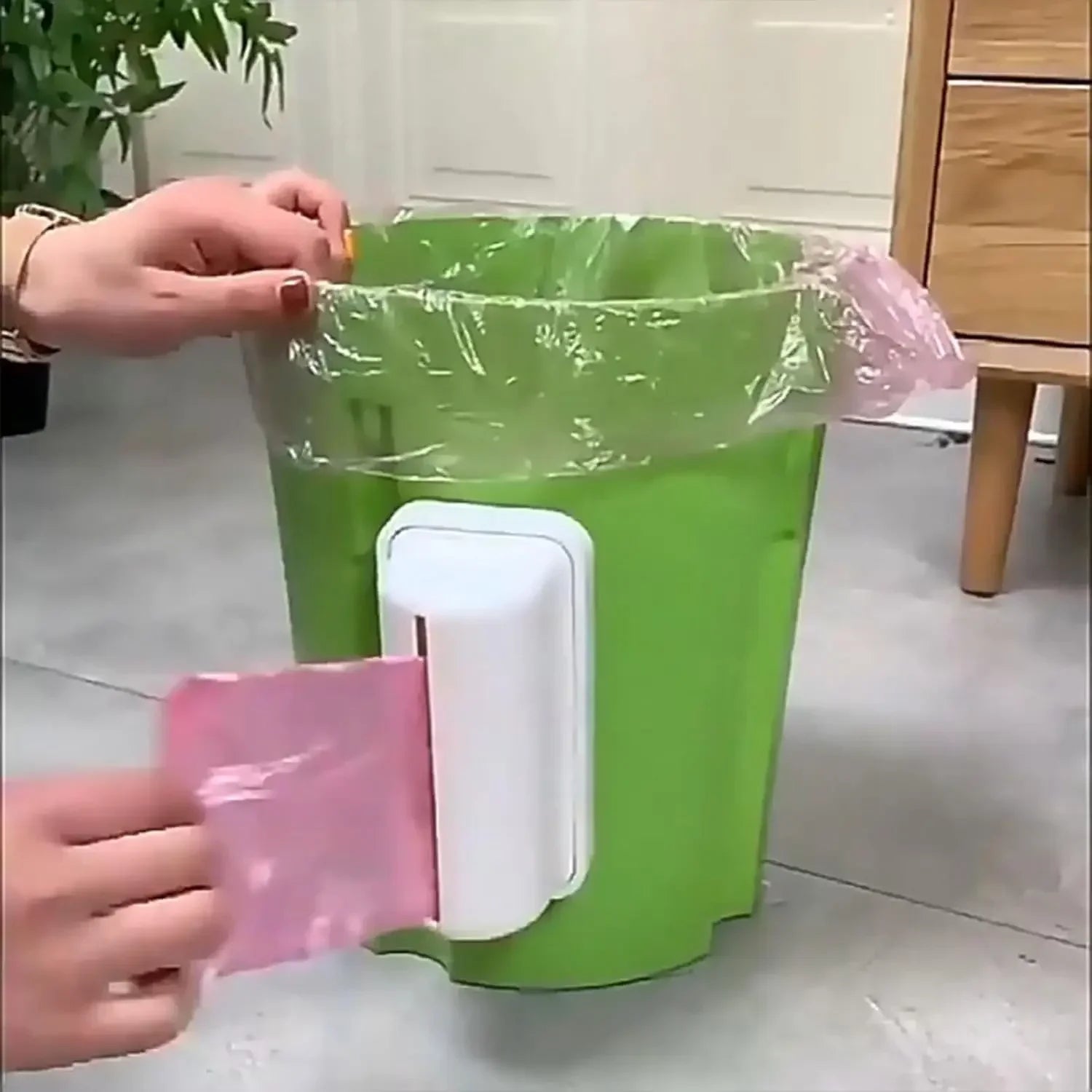 Aufbewahrungsbox für Einkaufstüten in der Küche, ausziehbarer Beutelspender