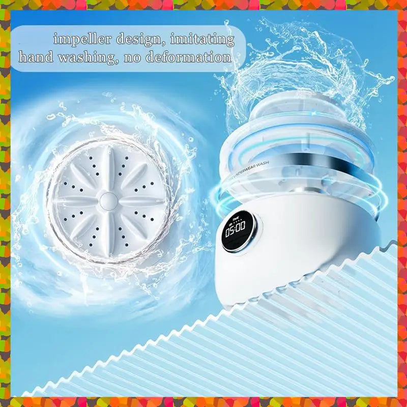 Förderung! Ye02 Unterwäschewaschmaschine, wiederaufladbare kabellose Mini-Waschmaschine, Wäschebecher für BH, Unterwäsche, Socken, Babykleidung