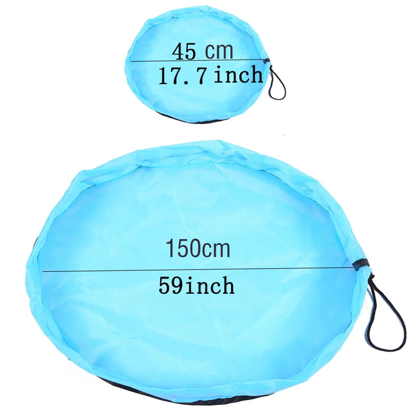 Kinderspielzeugkissen, Spielzeug-Aufbewahrungstasche, Große saubere Spielunterlage, Robuste Baustein-Spielzeug-Aufbewahrungstasche, Outdoor-Matte
