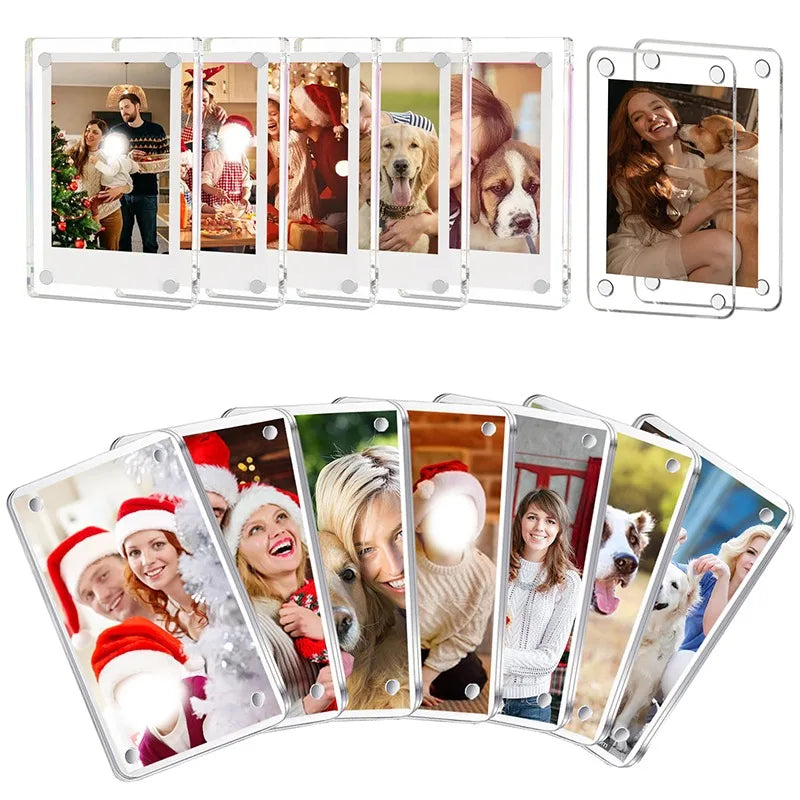 1/3/4 Zoll Acryl-Fotorahmen, Acryl-Kühlschrank-Bilderrahmen, Mehrzweck-Bilderrahmen für Haushaltsdekorationshalter