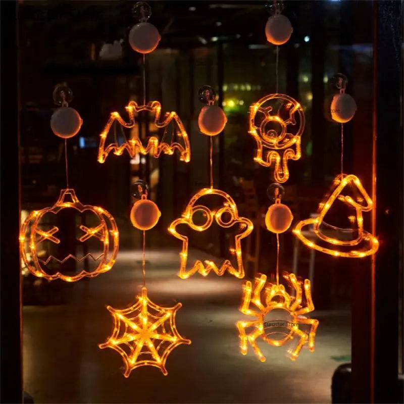 20 Stück Halloween-LED-Dekorationslichter für Atmosphäre, festliche Vorräte, Kürbislaternen und Requisiten