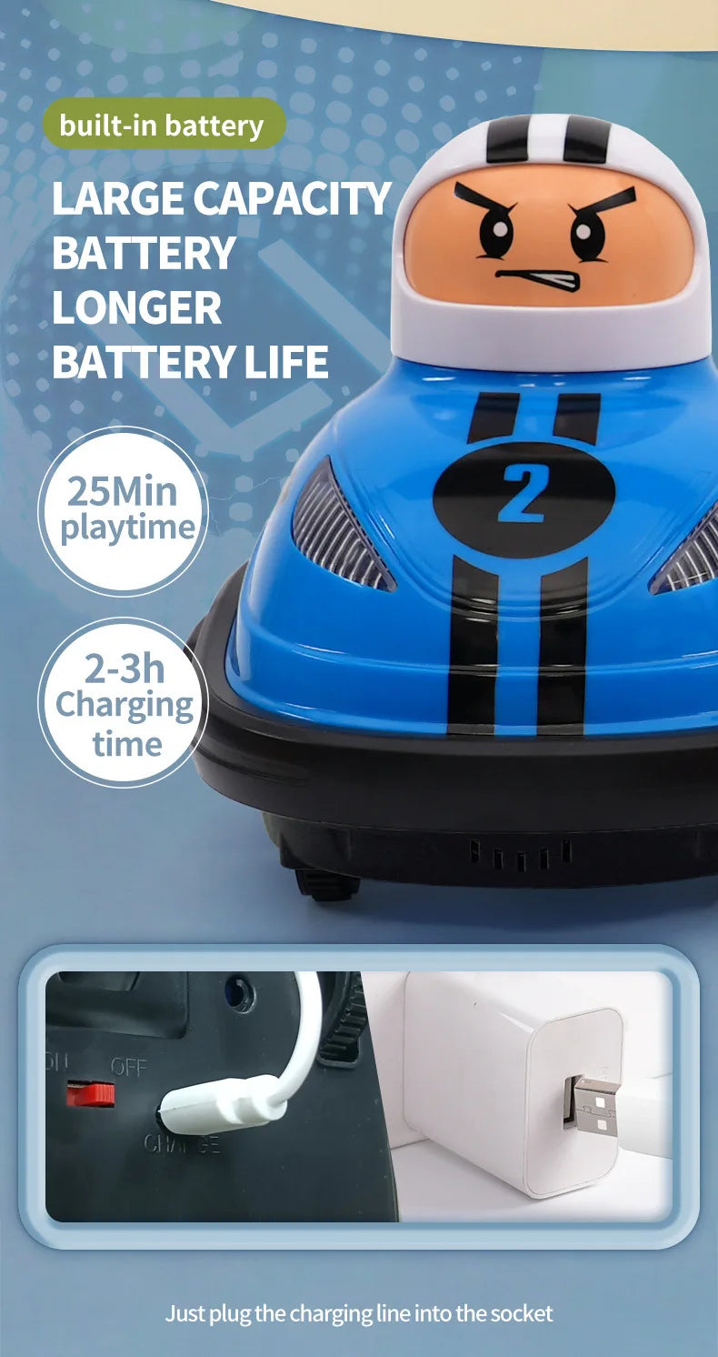 Kinder Duo Spielzeugauto, Kampfspiel Super Autoscooter, Kampf Pop-Up-Puppe, Crash Bounce Auswurf, Licht Kinder Fernbedienung, AUTOS Geschenke