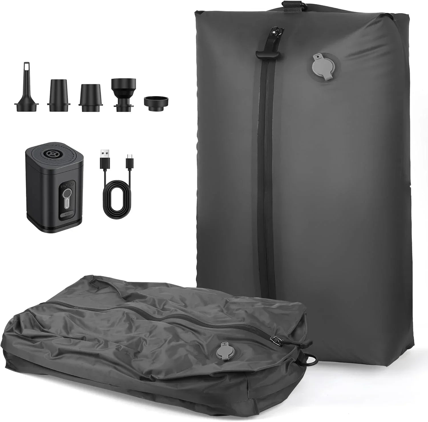 17L Vakuum-Kompressionsbeutel mit Luftpumpe, wiederverwendbare Aufbewahrungstasche für Kleidung, Reise-Kompressionsrucksack, Gepäcktasche