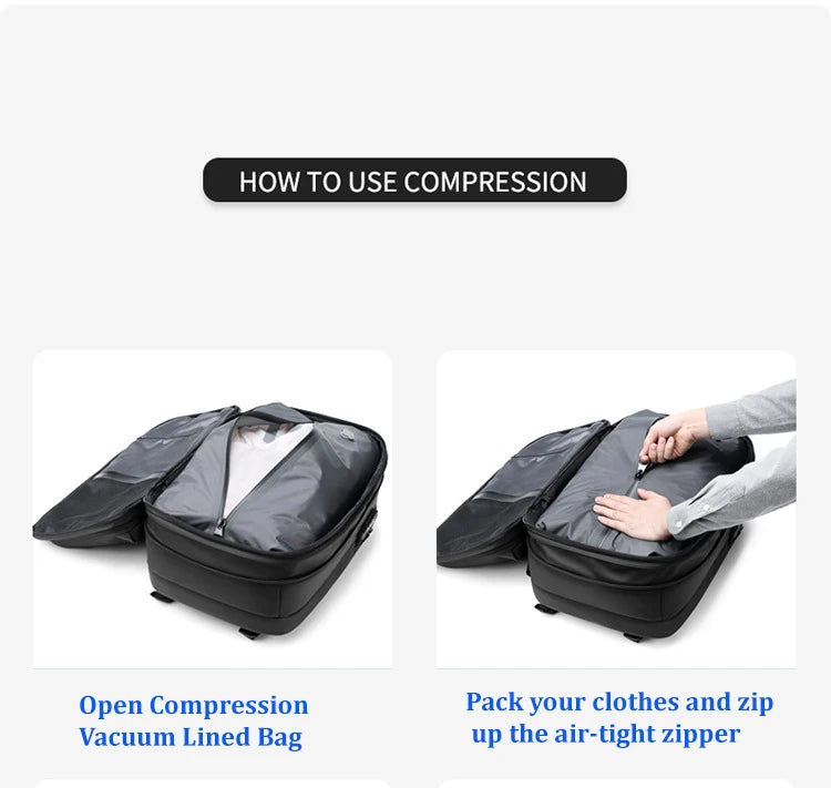 17 Zoll Laptop-Rucksack, Vakuum-Kompressions-Rucksack