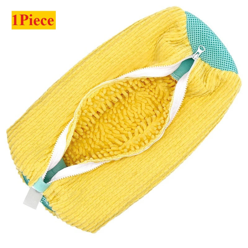 1/2/4-teiliger Schuhwaschbeutel mit flüssigem Schuhbürsten-Set