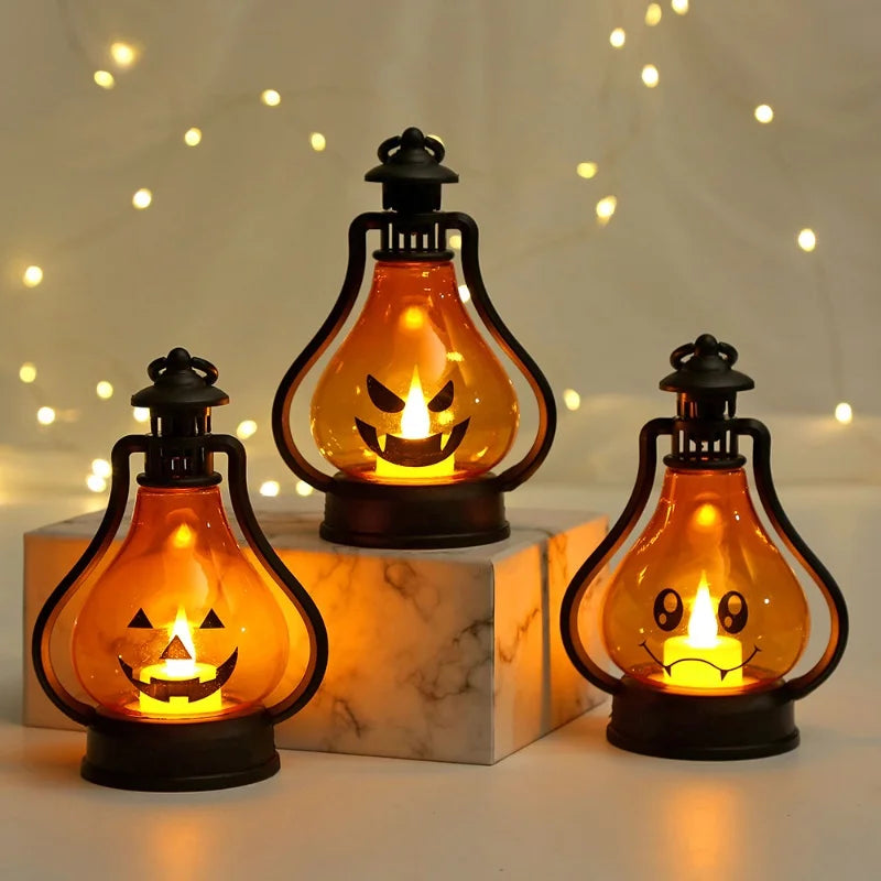 Horror Halloween LED Wind Licht, Tragbare Kürbis Geister Laterne, Bar Desktop Ornament, Halloween Decor Requisiten