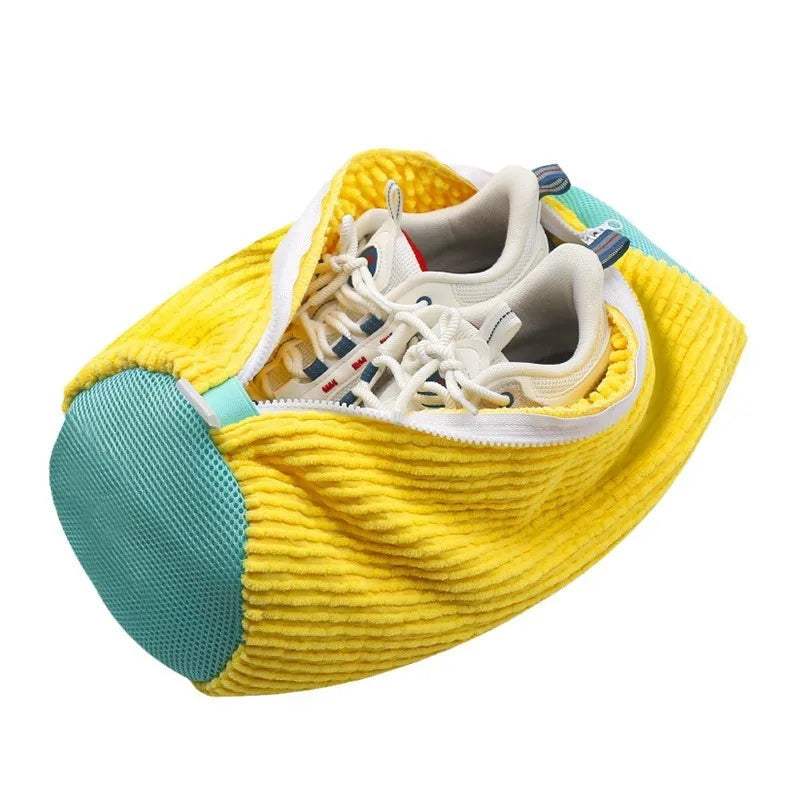 1/2/4-teiliger Schuhwaschbeutel mit flüssigem Schuhbürsten-Set