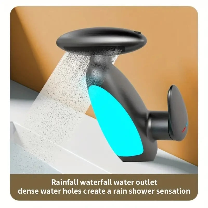 Pinguin Atmosphere leichter ausziehbarer Wasserhahn, heißer und kalter spritzwassergeschützter Handwaschhahn, Badezimmerwaschbecken, Badezimmerhahn