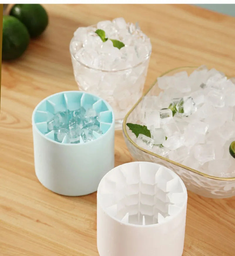 Silikon-Eiswürfelform, runder Eiskübel, Sommer, selbstgemacht, DIY, Kühlschrank, Einfrieren, Eismaschine, kreative Eiswürfelform, Barzubehör