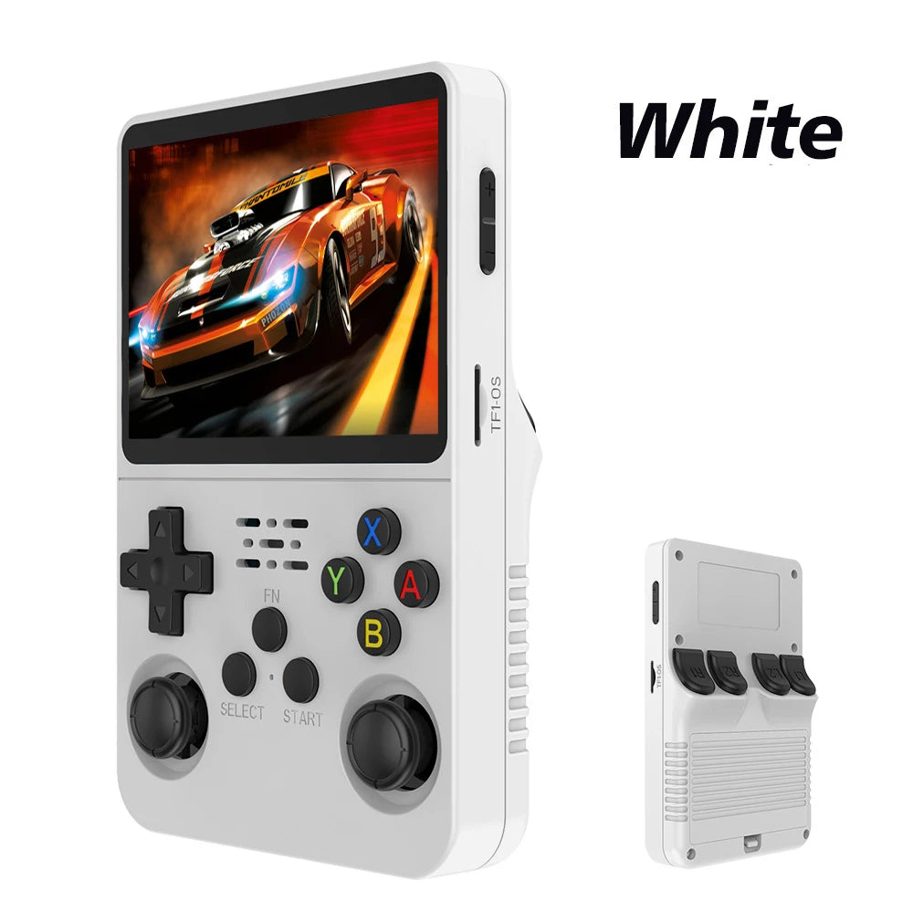 R36S Retro-Handheld-Videospielkonsole, Linux-System, 3,5-Zoll-IPS-Bildschirm, tragbarer Handheld-Videoplayer, 64 GB, 15.000 Spiele