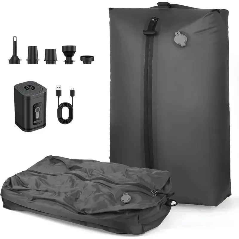 17L Vakuum-Kompressionsbeutel mit Luftpumpe, wiederverwendbare Aufbewahrungstasche für Kleidung, Reise-Kompressionsrucksack, Gepäcktasche