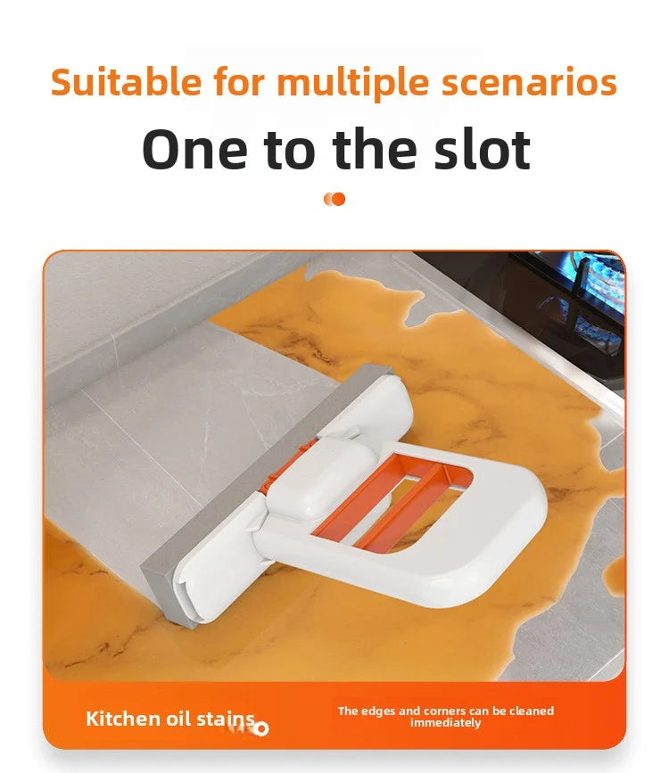Mini-Schwammmopp, handfreies Waschen, tragbarer Mini-Mopp mit super saugfähigem Mopp für die Reinigung von Schreibtischböden, Badezimmern, Küchen, Glas und Autos