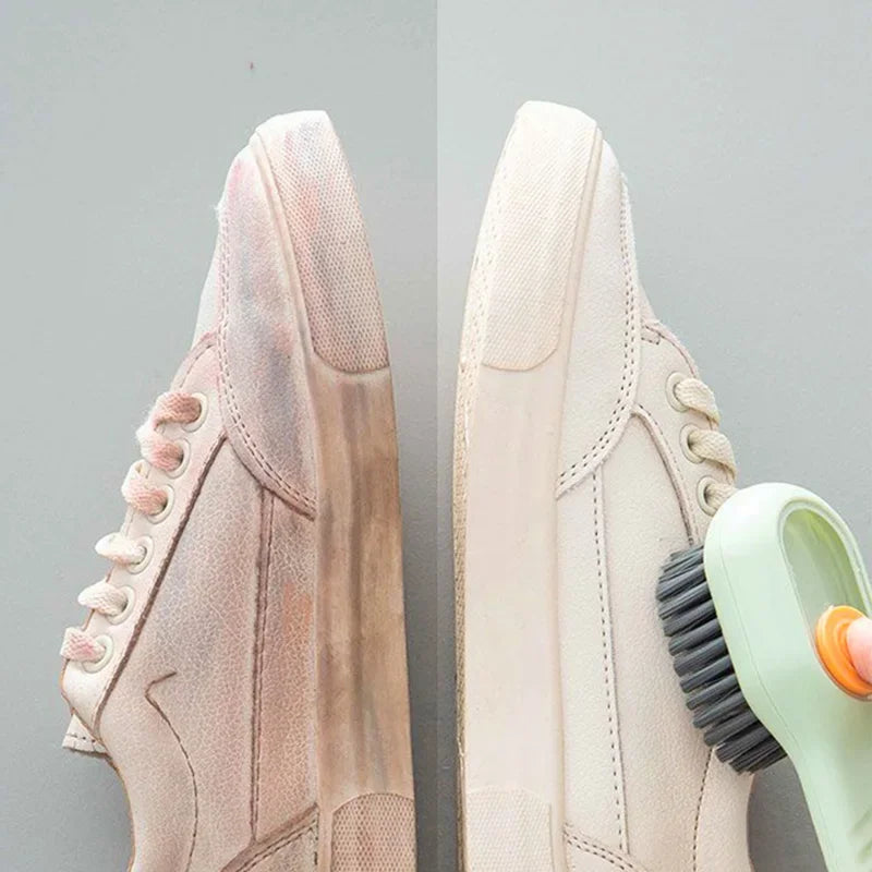 1/2/4-teiliger Schuhwaschbeutel mit flüssigem Schuhbürsten-Set