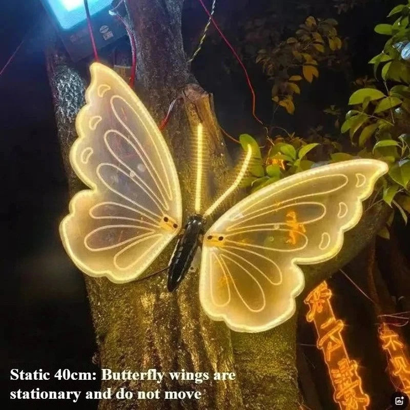 12V LED Outdoor Simulation Dynamische Statische Schmetterling Lichter Für Festival Home Decor Urlaub Party DIY Dekoration