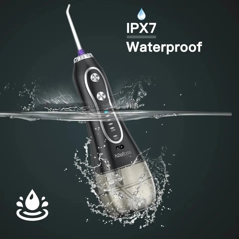 H2ofloss Wasser flosser Mundspülung, HF-6 tragbare elektrische zahn ärztliche schnur lose orale 5 Düsens pitzen für die Zahn reinigung Gesundheits versorgung