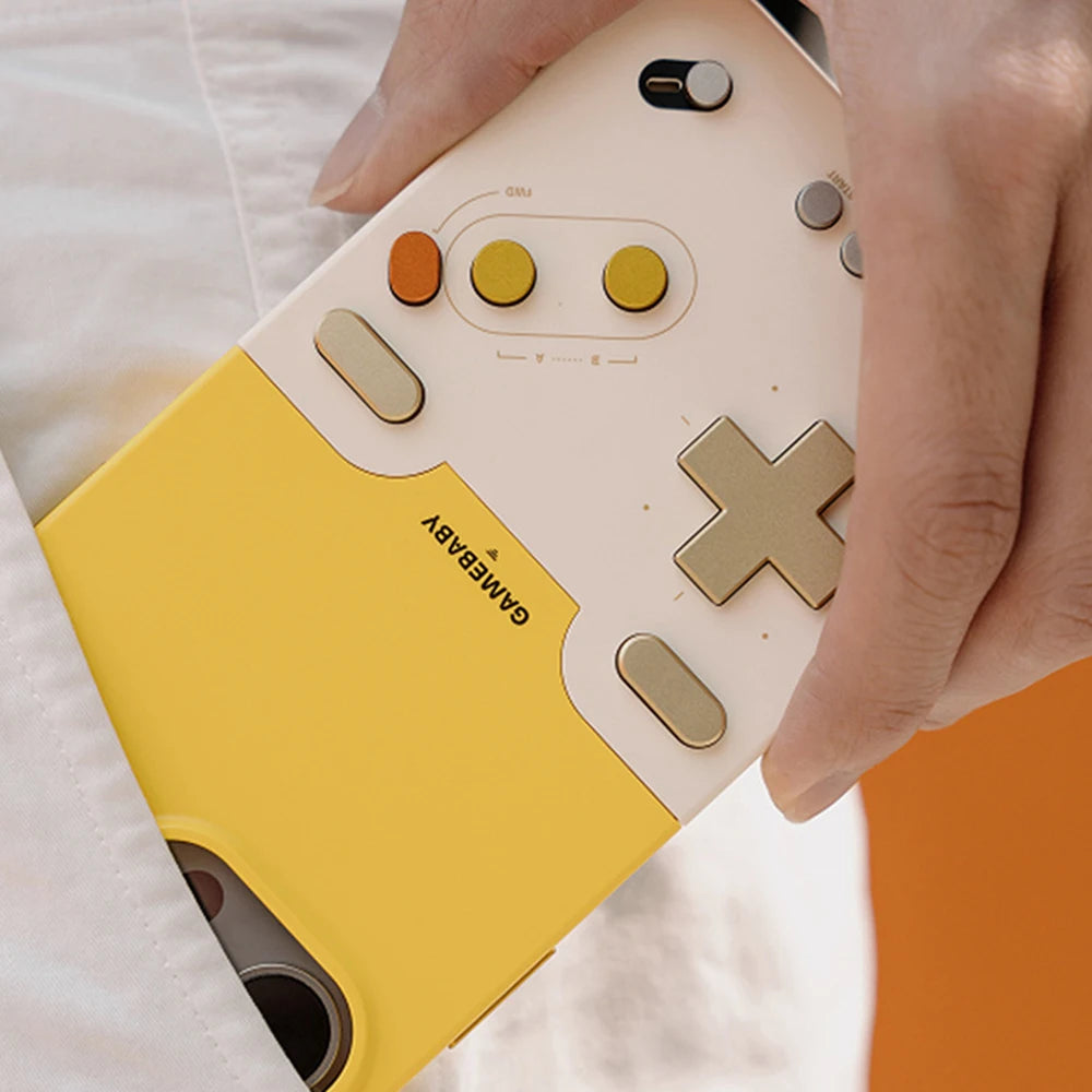 BITMOLAB GAMEBABY Telefon Fall Benutzerdefinierte Gamepads Für iPhone 16 15 Pro Max Retro Handheld Spielkonsole unterstützung GB GBC NES Layout Case