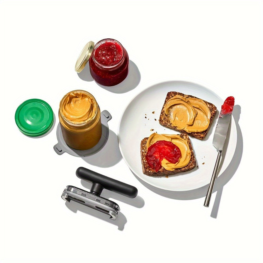 1 Stück verstellbarer multifunktionaler Flaschen- und Dosenöffner – einfaches Küchenwerkzeug zum Händeschütteln, langlebiges ABS-Material, kein Strom erforderlich, ideal für Partys und den täglichen Gebrauch, Dosenöffner für die Küche