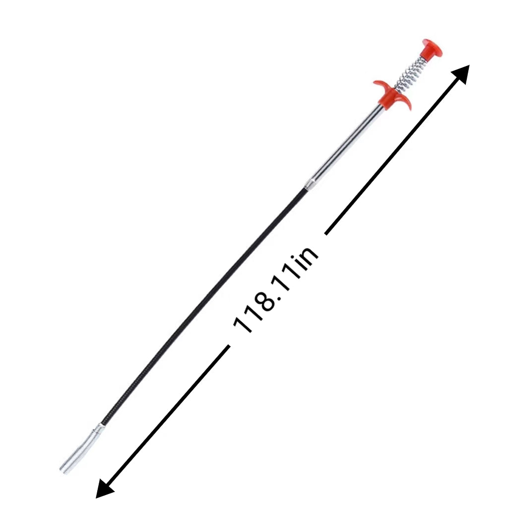 1 Stück flexibles Abflussreinigungswerkzeug – Abflussreiniger für Küchenspülen, Badewannen, Toiletten und Rohre, leichtes Abflussreinigungsgerät, benutzerfreundlicher Rohrreiniger | Flexibles Schlangendesign | Flexibles Greifwerkzeug