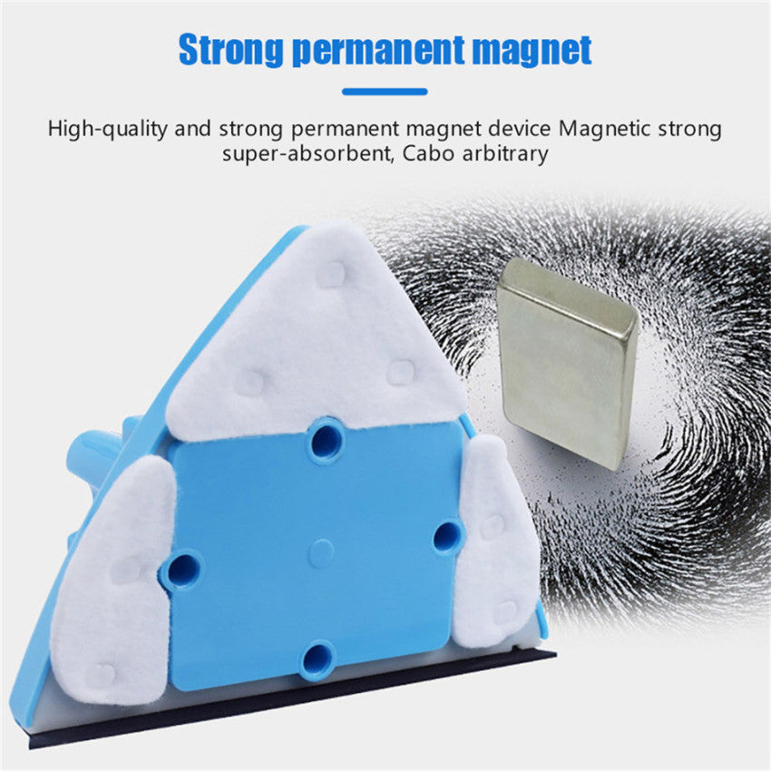 Doppelseitiger Fensterreiniger, Glaswischer, magnetisches Reinigungswerkzeug, verstellbares magnetisches Reinigungsbürstenwerkzeug