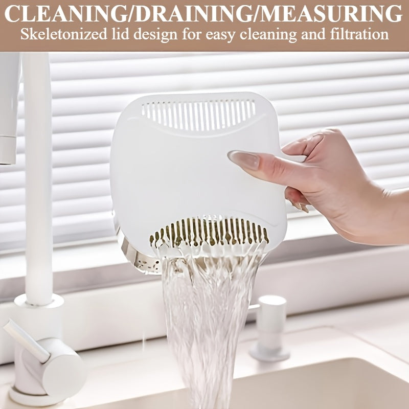 Großer, luftdichter Lebensmittelbehälter, Reisspender mit Messbecher, 11,34 kg Lebensmittelbehälter, feuchtigkeitsbeständiger, luftdichter Reisbehälter für den Haushalt, Reistank, Mehlbehälter