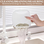 Großer, luftdichter Lebensmittelbehälter, Reisspender mit Messbecher, 11,34 kg Lebensmittelbehälter, feuchtigkeitsbeständiger, luftdichter Reisbehälter für den Haushalt, Reistank, Mehlbehälter