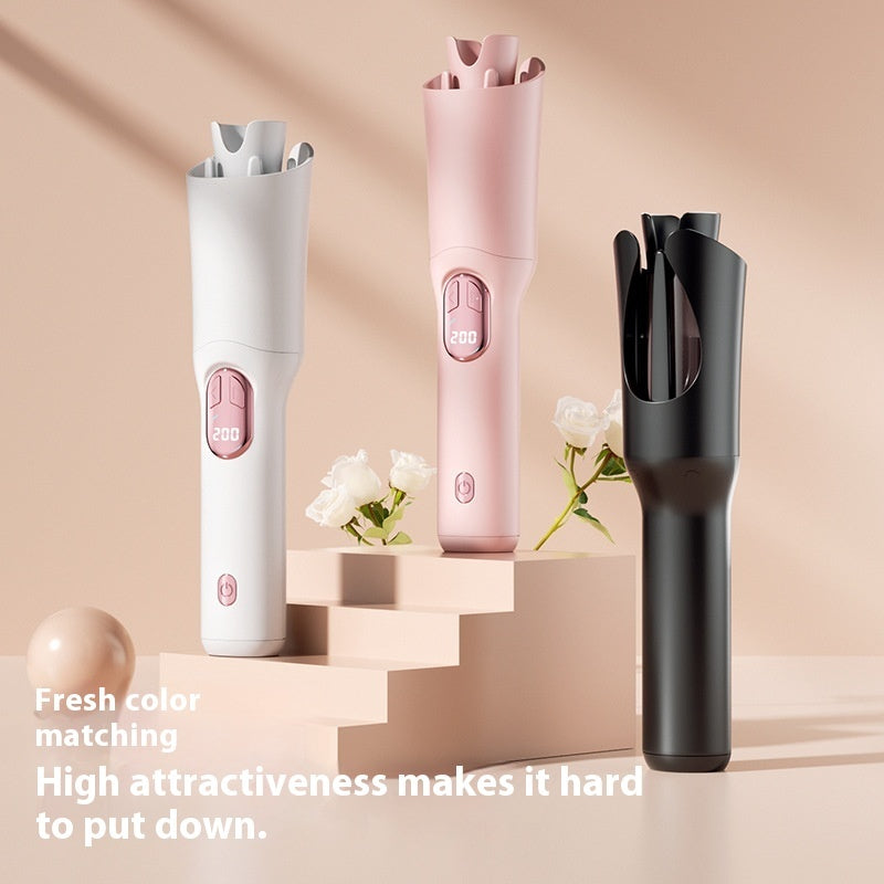 LCD-Lade-/Heizfunktion, kabelloser tragbarer Lockenstab