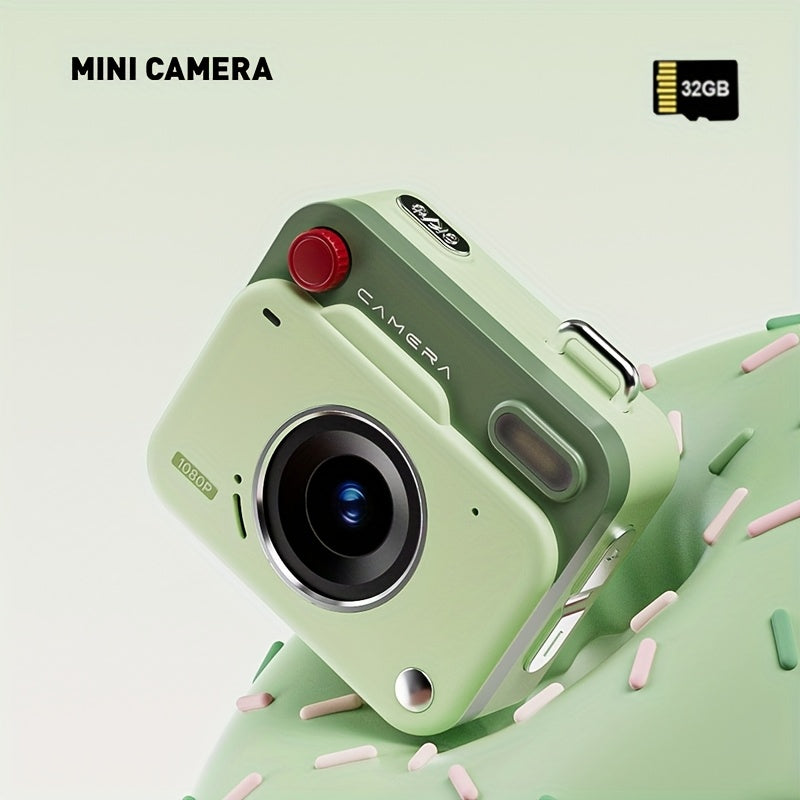 Neue CCD-Retro-Mini-Digitalkamera: Einfache Bedienung, ideal für Einsteiger. Hochauflösende Fotos und Videos. Zwei Ausführungen erhältlich, wahlweise mit oder ohne 32-GB-Speicherkarte.