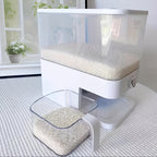 Großer, luftdichter Lebensmittelbehälter, Reisspender mit Messbecher, 11,34 kg Lebensmittelbehälter, feuchtigkeitsbeständiger, luftdichter Reisbehälter für den Haushalt, Reistank, Mehlbehälter