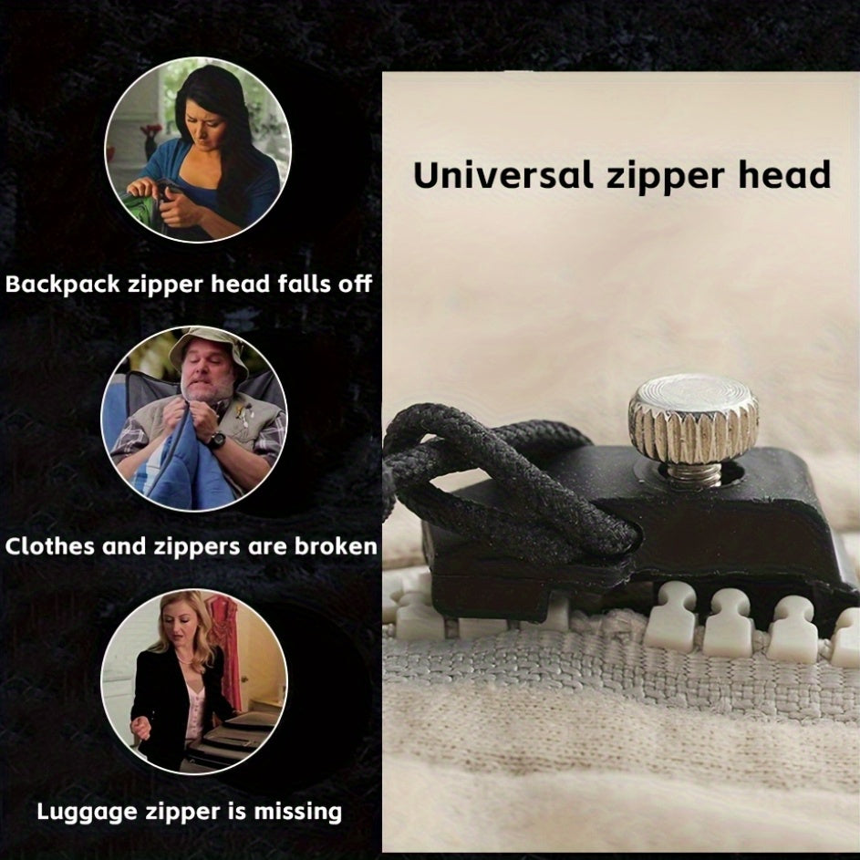 12-teiliges/3 Größen-Reparaturset für abnehmbare Reißverschlüsse