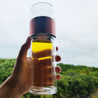 Doppelwandige, isolierte Thermoskanne aus Borosilikatglas