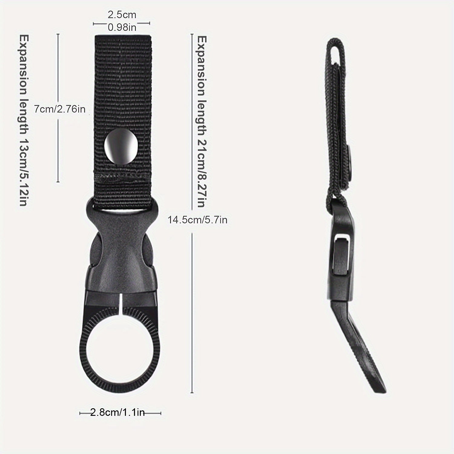 Praktischer Flaschenclip für unterwegs – ideal für Outdoor-Abenteuer