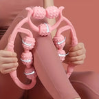 Manuelles Massagegerät mit 9 Rollen, Oberschenkel, Wade, Halswirbelsäule, Unisex, zur Lösung von Meridianverstopfungen und zur Körperreparatur