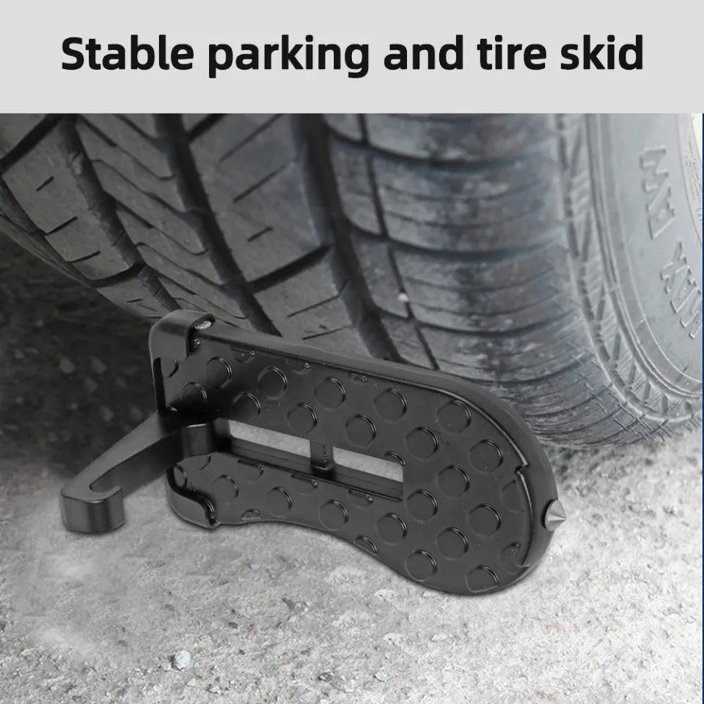 Klappbarer Autotürtritthaken, Dachgepäckträgertritt, Multifunktions-Universal-Verschlusshaken, Fußpedal, Aluminiumlegierung, Sicherheits-Autozubehör