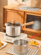 Edelstahl-Siebkorb zum Kochen: Ideal zum Abgießen von Nudeln, Braten und Zubereiten von Suppen – geeignet für alle Arten von Speisen.ktops